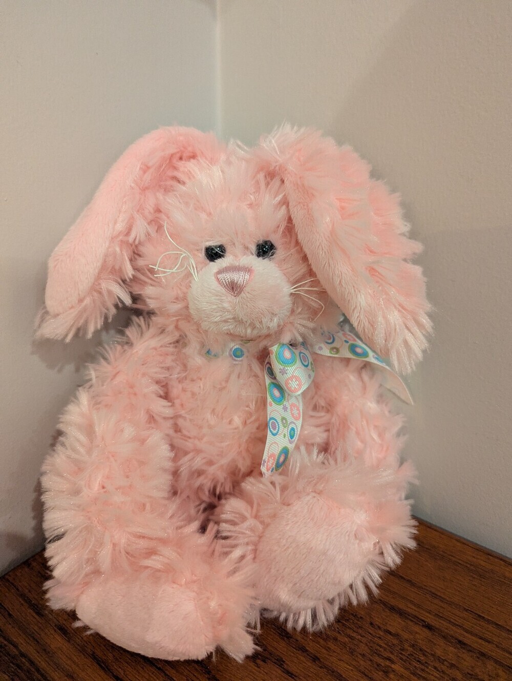 Ganz Pink Bunny Plush Rabbit Floppy Ears Super Soft Stuffed Animal Toy 10"